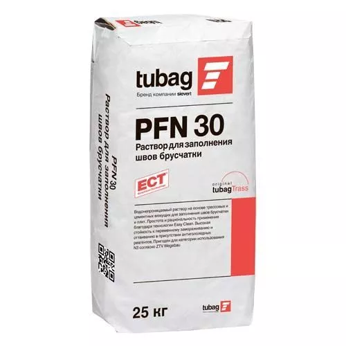 PFN30, Quick-mix, Раствор для заполнения швов брусчатки, 25 кг, 72990, антрацит - Тёплая Керамика - Изображение