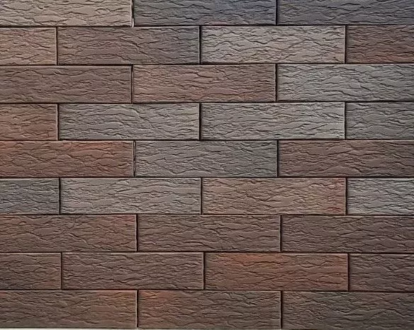 Кирпич керамический облицовочный ВЫШНЕВОЛОЦКАЯ КЕРАМИКА Графит ЛАВА 1НФ, 250х120х65 мм - Тёплая Керамика - Изображение