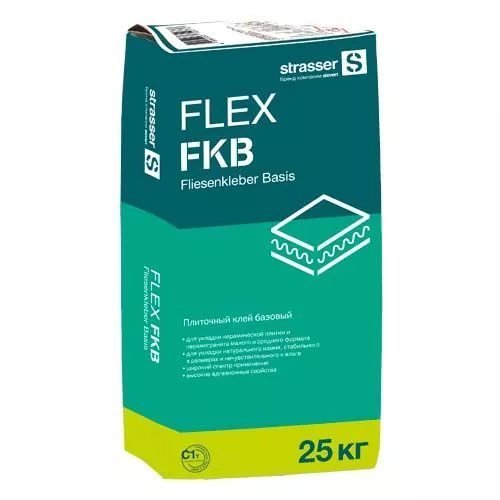FLEX FKB, Quick-mix, Плиточный клей базовый C1 T), 25 кг, 72980 - Тёплая Керамика - Изображение