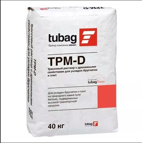 TPM-D4, Quick-mix, Трассовый раствор с дренажными свойствами для укладки брусчатки, 0-4мм, 40 кг, 72 - Тёплая Керамика - Изображение