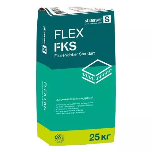 FLEX FKS, Quick-mix, Плиточный клей стандарт C2 T, 25 кг, 72994 - Тёплая Керамика - Изображение