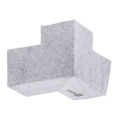 DICHT FIE, Quick-mix, Гидроизоляционный внутренний угловой элемент 90*, 25 шт. /коробка, 0,5 кг, 729 - Тёплая Керамика - Изображение