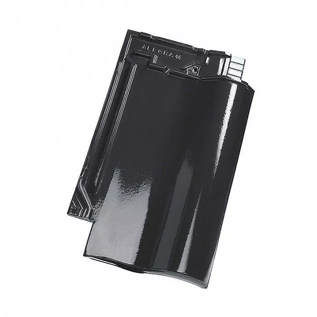 Керамическая черепица Koramic Alegra 14 Black Matt - Тёплая Керамика - Изображение 1