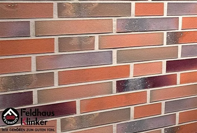 Клинкерная фасадная плитка R580DF14 salina carmesi colori 240х14х52 мм - Тёплая Керамика - Изображение 1