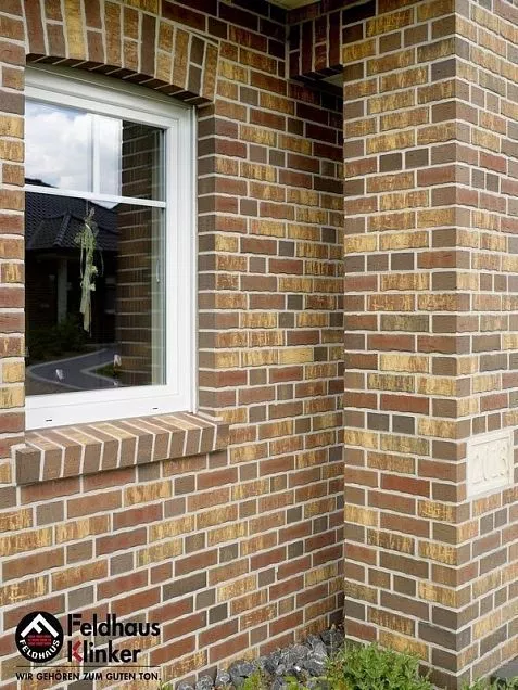 Клинкерный кирпич Feldhaus Klinker K686WDF   "sintra ardor calino" 215х102х65 мм - Тёплая Керамика - Изображение 4