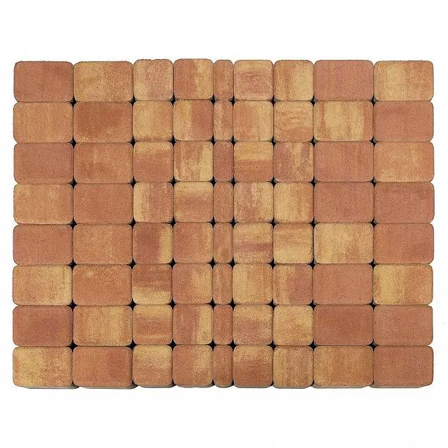 Брусчатка Классико, Color Mix "Рассвет", h=60 мм - Тёплая Керамика - Изображение 3