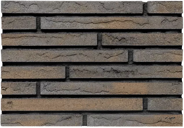 Облицовочный кирпич Brickwell Traditional Графит с коричневой патиной 0,5NF 210х50х50 мм - Тёплая Керамика - Изображение