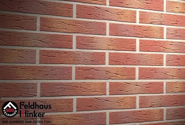 Клинкерная плитка R332DF9  "carmesi multi mana", античная, пестрая, обожженная, с отделкой под шагре - Тёплая Керамика - Изображение 1