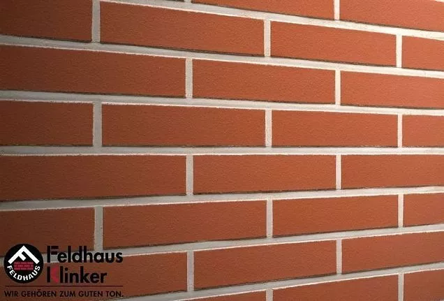 Клинкерный кирпич Feldhaus Klinker K400DF "carmesi liso" 240х115х52 мм - Тёплая Керамика - Изображение 1