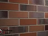 Клинкерная фасадная плитка R560NF14 carbona carmesi colori, поверхность расплавленный обжиг  240х14х - Тёплая Керамика - Изображение 2