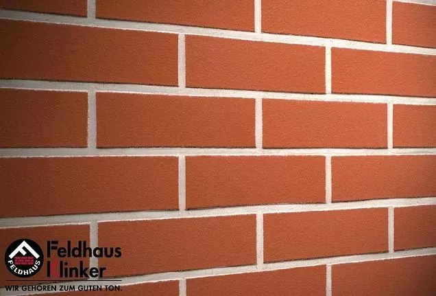 Клинкерный кирпич Feldhaus Klinker K400NF "carmesi liso" 240х115х71 мм - Тёплая Керамика - Изображение 2
