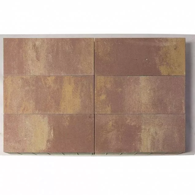 Бетонная брусчатка Сити, Color Mix "Каньон", h=80 мм - Тёплая Керамика - Изображение 2