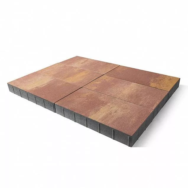 Бетонная брусчатка Сити, Color Mix "Каньон", h=80 мм - Тёплая Керамика - Изображение 1