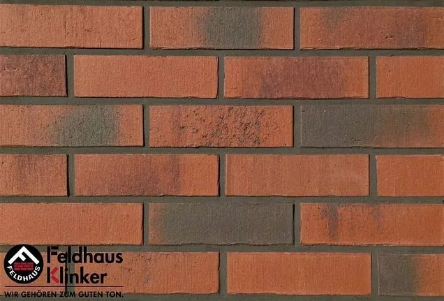 Клинкерная фасадная плитка R754NF14 vascu carmesi carbo 240х14х71 мм - Тёплая Керамика - Изображение 2