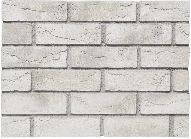 Облицовочный кирпич Brickwell Traditional Ультрабелый с патиной 1NF 210х50х100 мм - Тёплая Керамика - Изображение