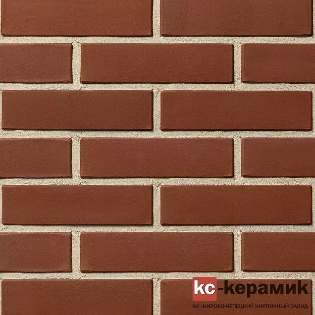 Кирпич керамический облицовочный КС-КЕРАМИК Гляссе 0,7НФ (УС) - Тёплая Керамика - Изображение
