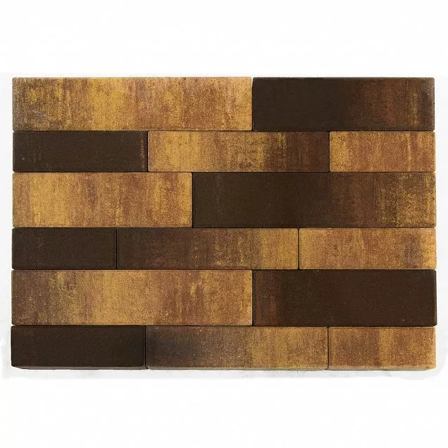 Брусчатка Домино, Color Mix "Сафари", h=60 мм - Тёплая Керамика - Изображение 2