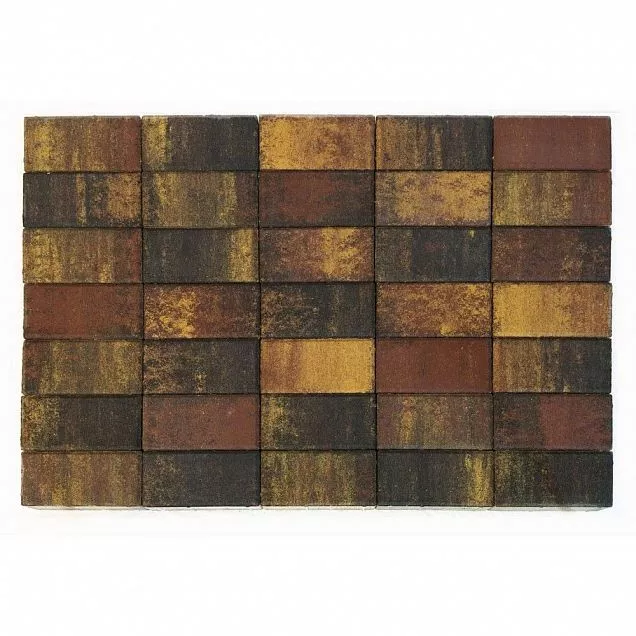 Тротуарная плитка Прямоугольник, Color Mix "Мальва", h=40 мм - Тёплая Керамика - Изображение 3