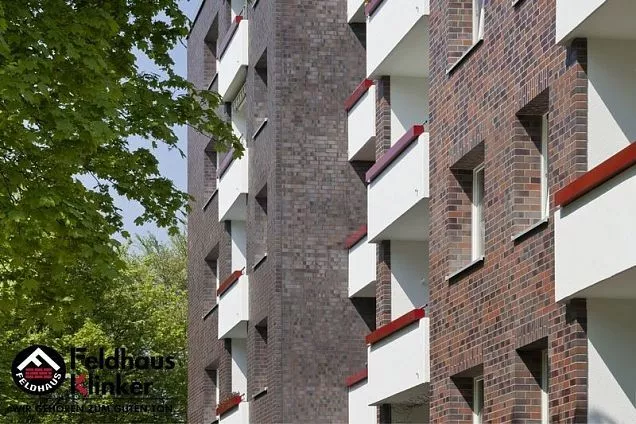 Клинкерная фасадная плитка R560NF14 carbona carmesi colori, поверхность расплавленный обжиг  240х14х - Тёплая Керамика - Изображение 4