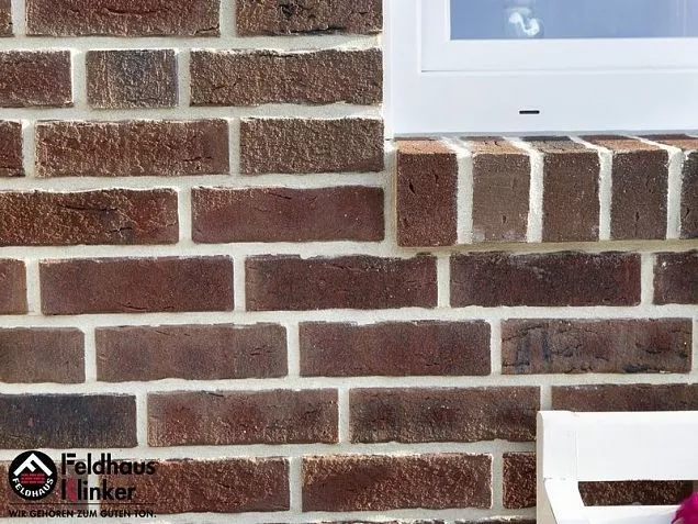 Клинкерный кирпич Feldhaus Klinker K663WDF  sintra cerasi nelino 215х102х65 мм - Тёплая Керамика - Изображение 4