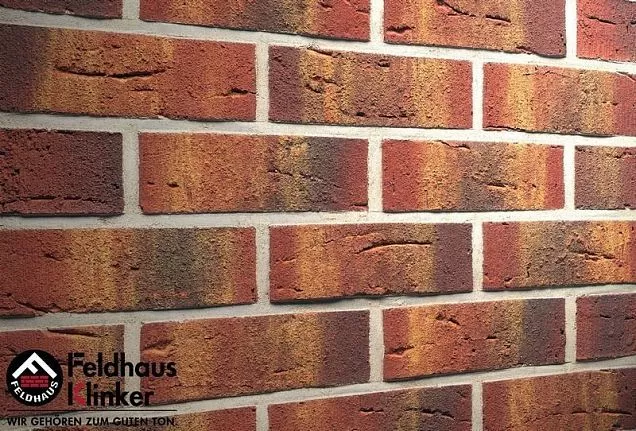 Клинкерный кирпич Feldhaus Klinker K328NF90  " carmesi multi vascu" 240х90х71 мм - Тёплая Керамика - Изображение 3
