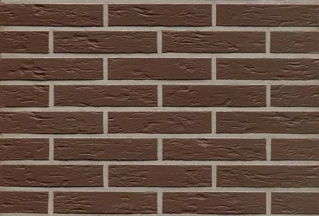 Клинкерная плитка R540DF9 "geo senso",темно-коричневая с оттенками, с плоской отделкой под шагрень 2 - Тёплая Керамика - Изображение 2