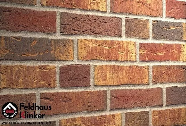 Клинкерный кирпич Feldhaus Klinker K686WDF   "sintra ardor calino" 215х102х65 мм - Тёплая Керамика - Изображение 1