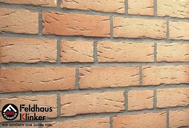 Клинкерный кирпич Feldhaus Klinker K696WDF*  "crema duna" 215х102х65 мм - Тёплая Керамика - Изображение 1
