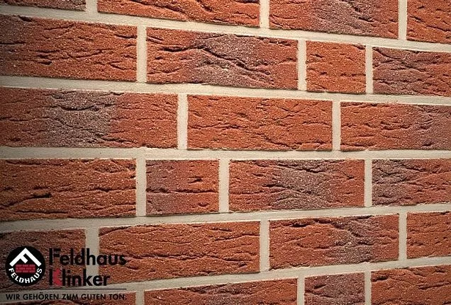 Клинкерный кирпич Feldhaus Klinker K345NF "carmesi aczent mana" 240х115х71 мм - Тёплая Керамика - Изображение 3